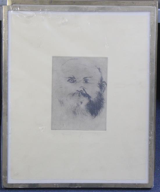Jim Dine (1935-) Self Portraits, 17.5 x 14.5in.